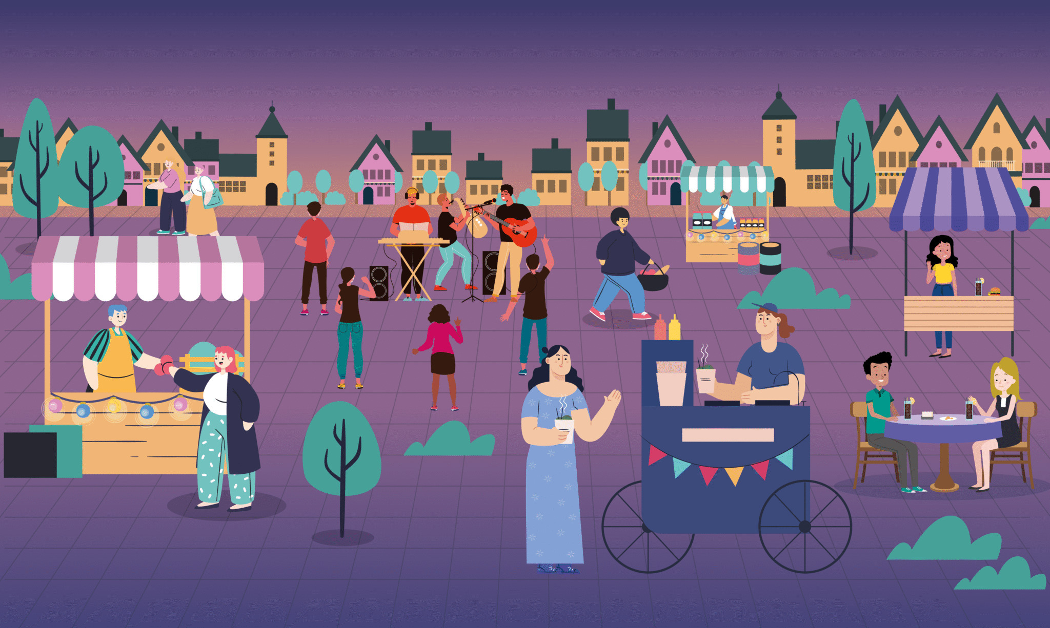 Inscription pour les marchés nocturnes du 24 juillet et du 11 septembre.