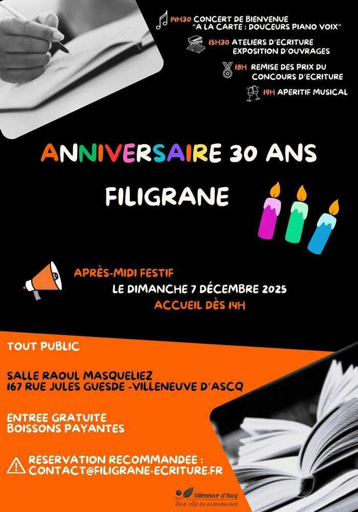 Filigrane fête ses 30 ans !