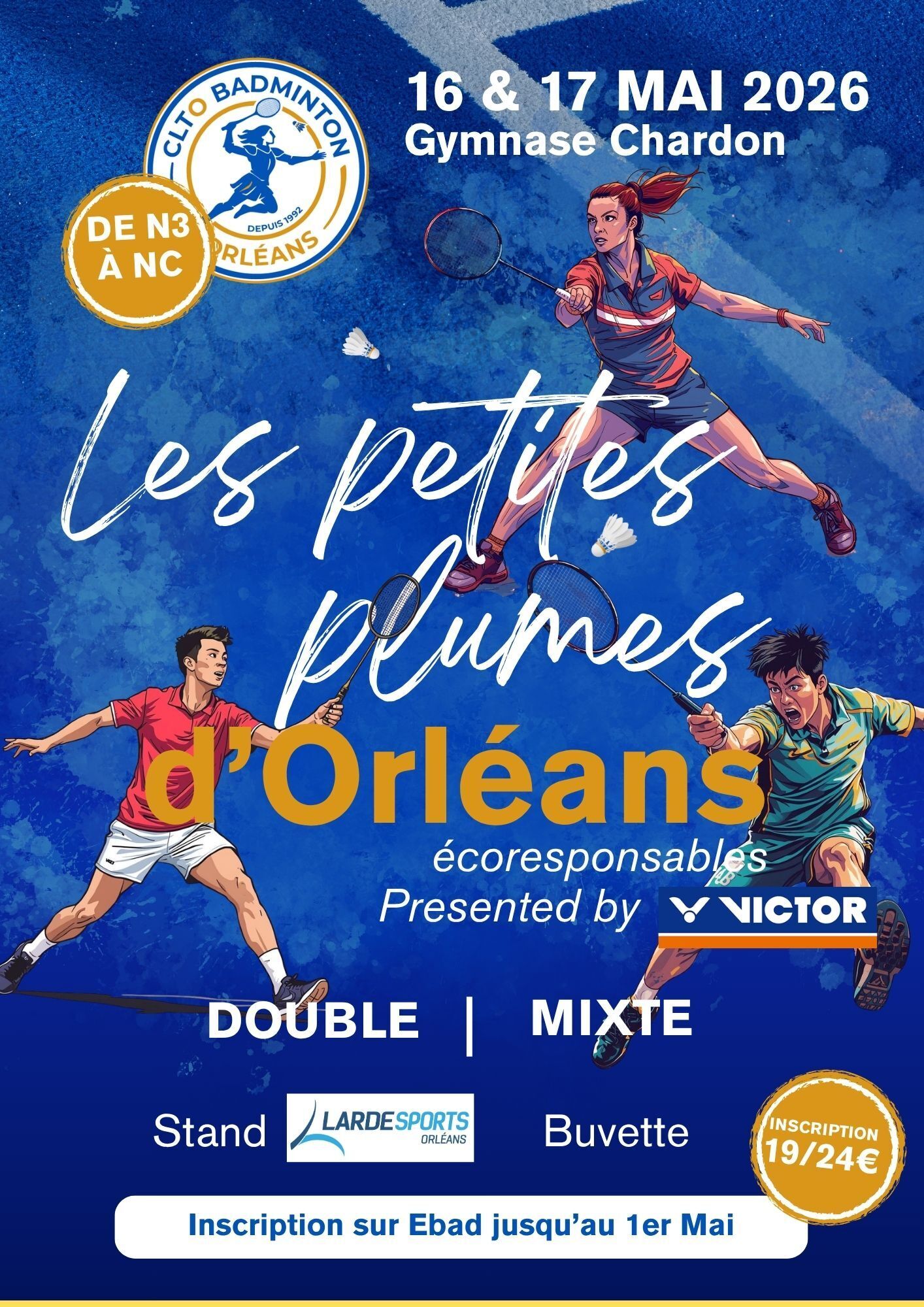 🏸✨ Tournoi des Petites Plumes Écoresponsables d'Orléans ✨🏸