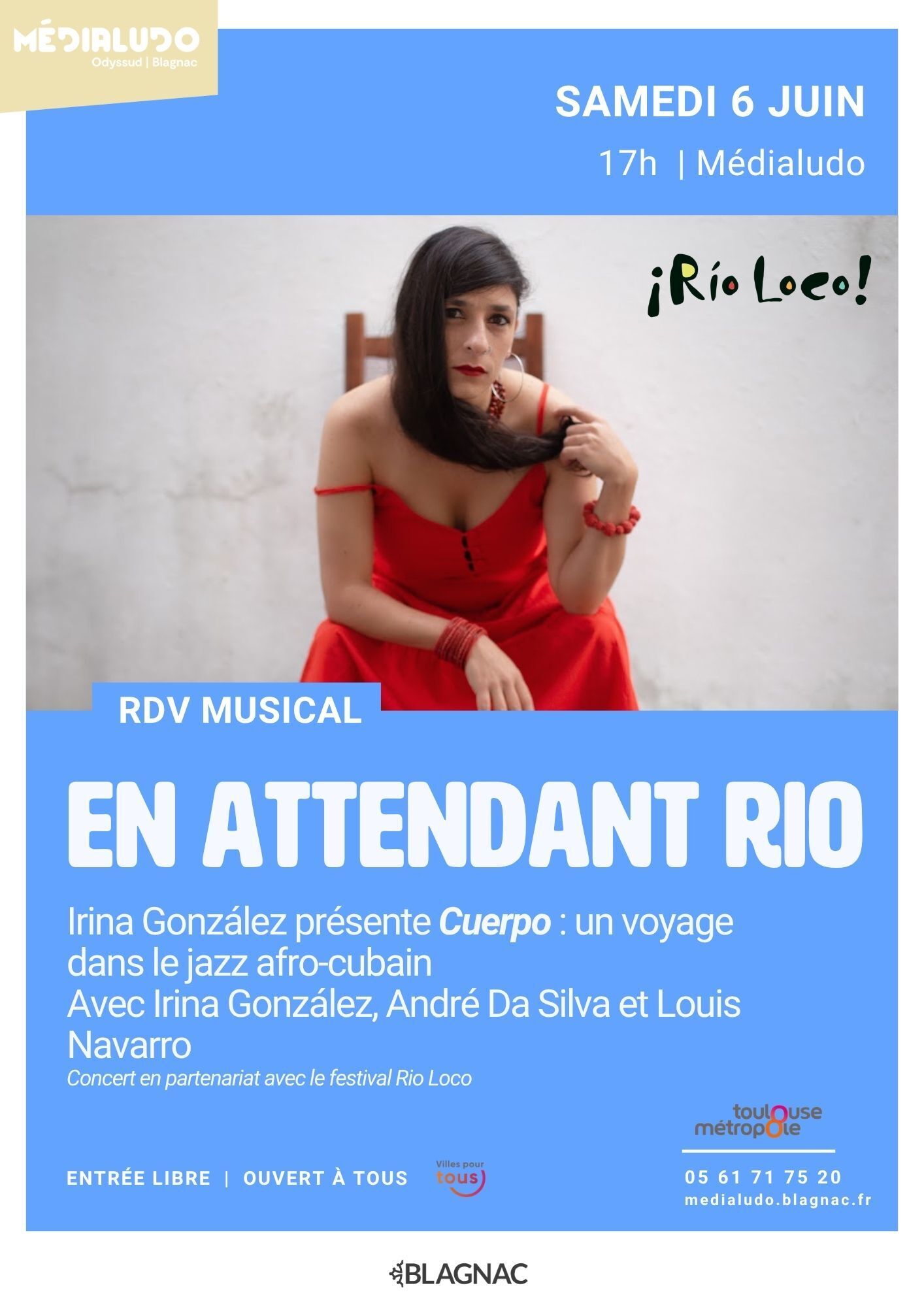 RDV Musical : Irina González présente "Cuerpo" : un voyage dans le jazz afro-cubain - Samedi 6 juin