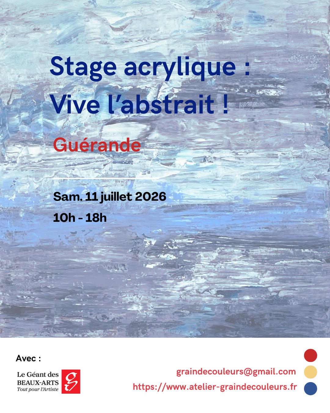 Stage de peinture acrylique - Vive l'abstrait