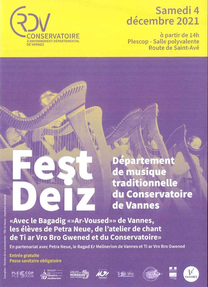 organisé par le département de musique traditionnelle du Conservatoire de Vannes
