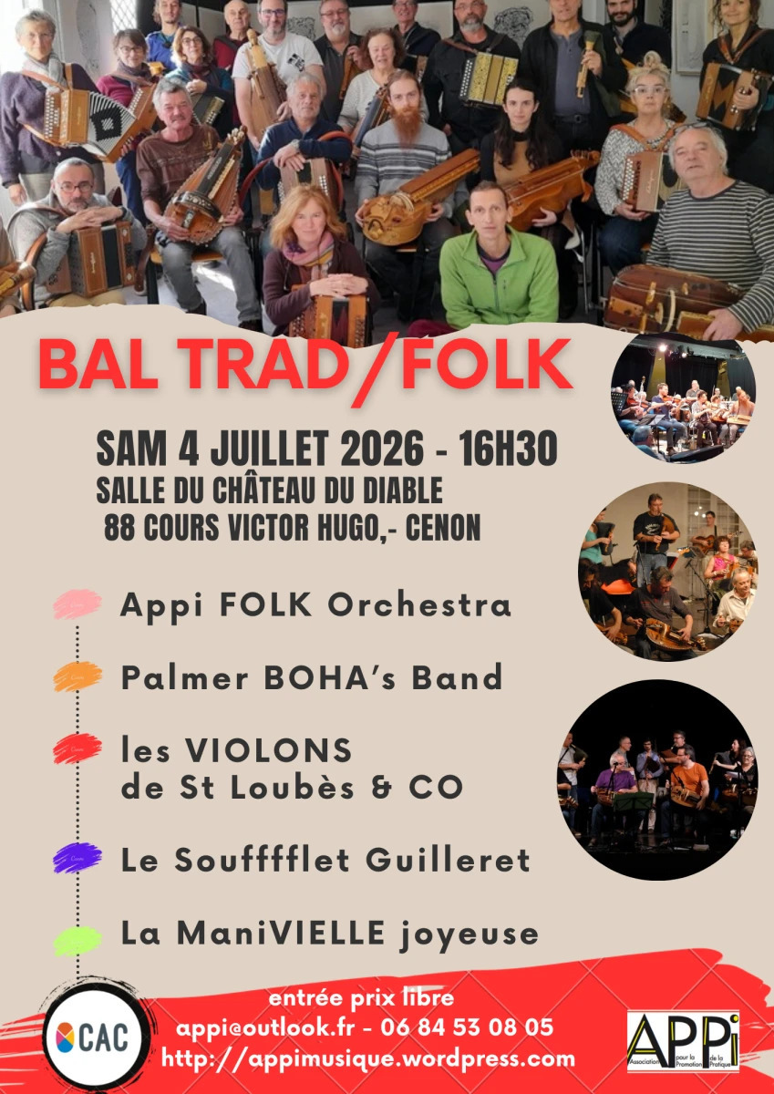 bal trad folk - salle du château du diable - Cenon