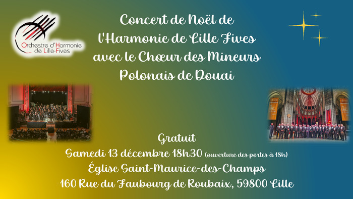 Concert de l'Harmonie de Lille Fives avec le Choeur des Mineurs Polonais de Douai