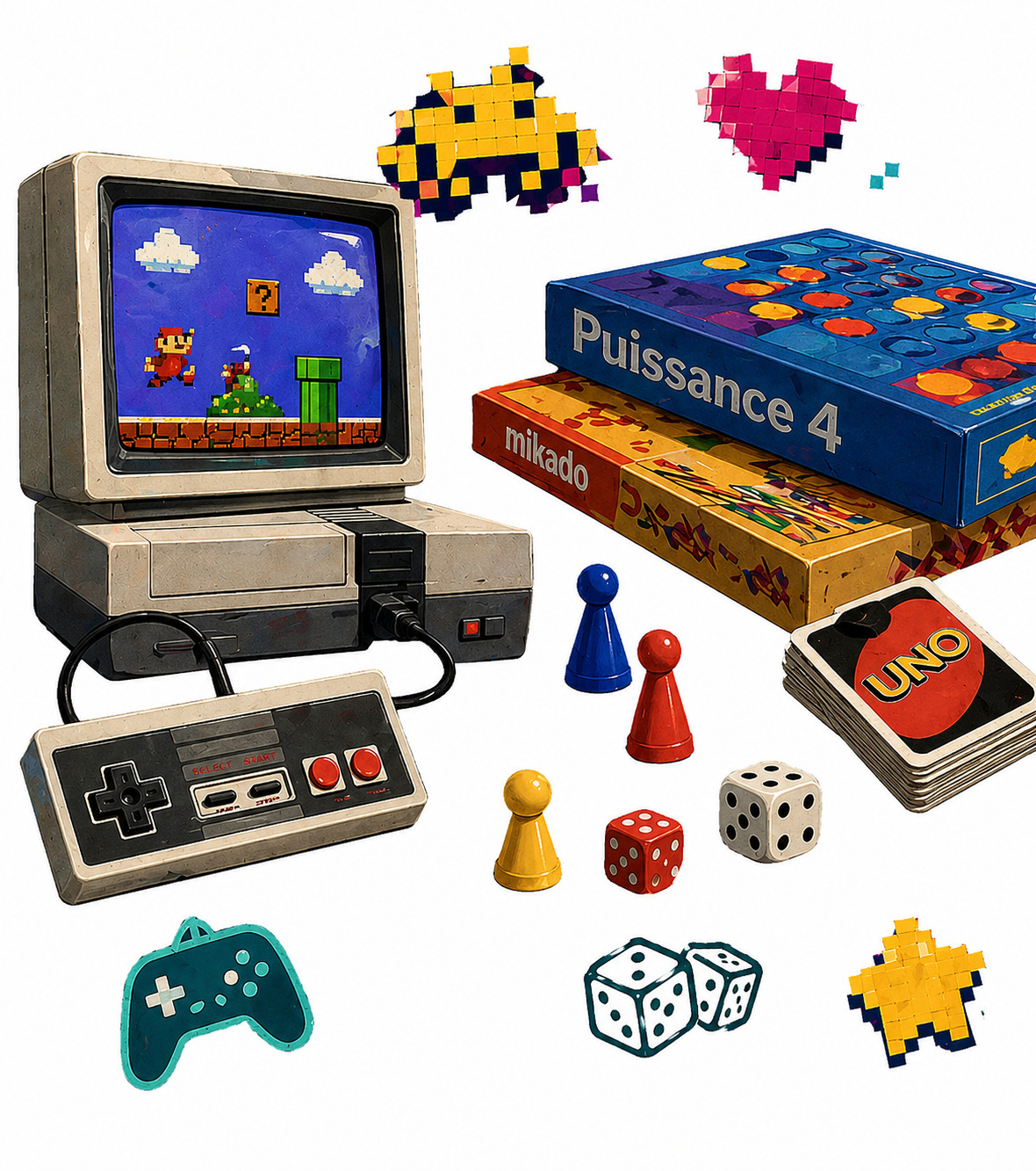 Rétrogaming et jeux de société