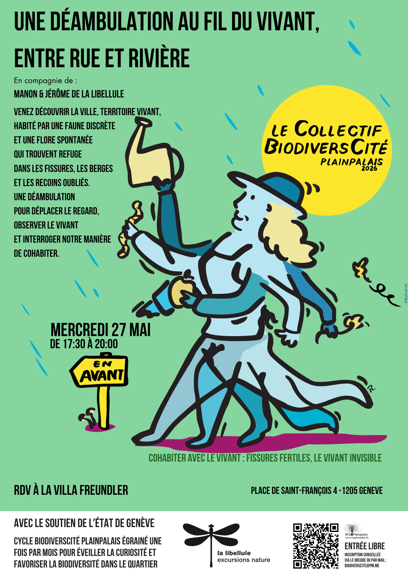 Une déambulation au fil du vivant, entre rue et rivière