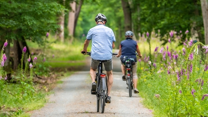 Balade à vélo le long du canal de Roubaix