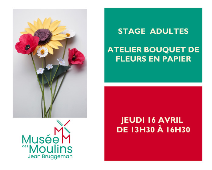 Stage Adulte : Atelier Bouquet de fleurs en papier