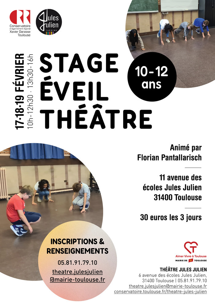 Stage éveil de théâtre pour les 10-12 ans