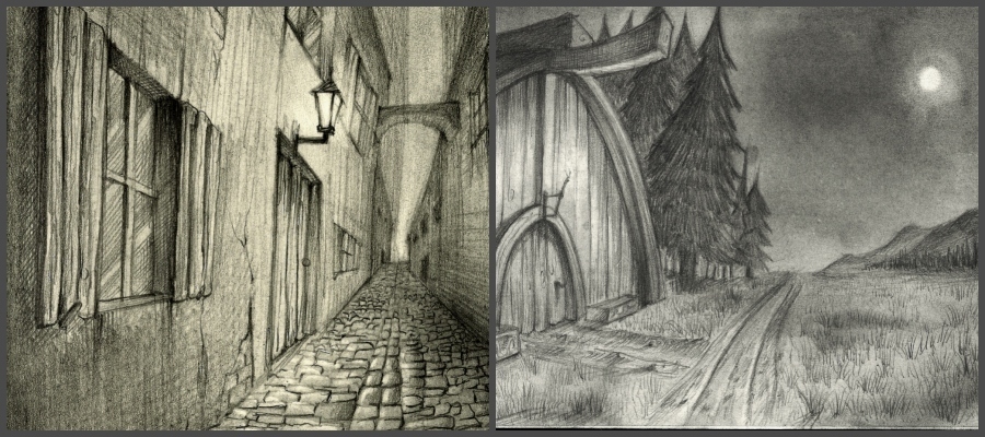 Stage : Créer un paysage au graphite