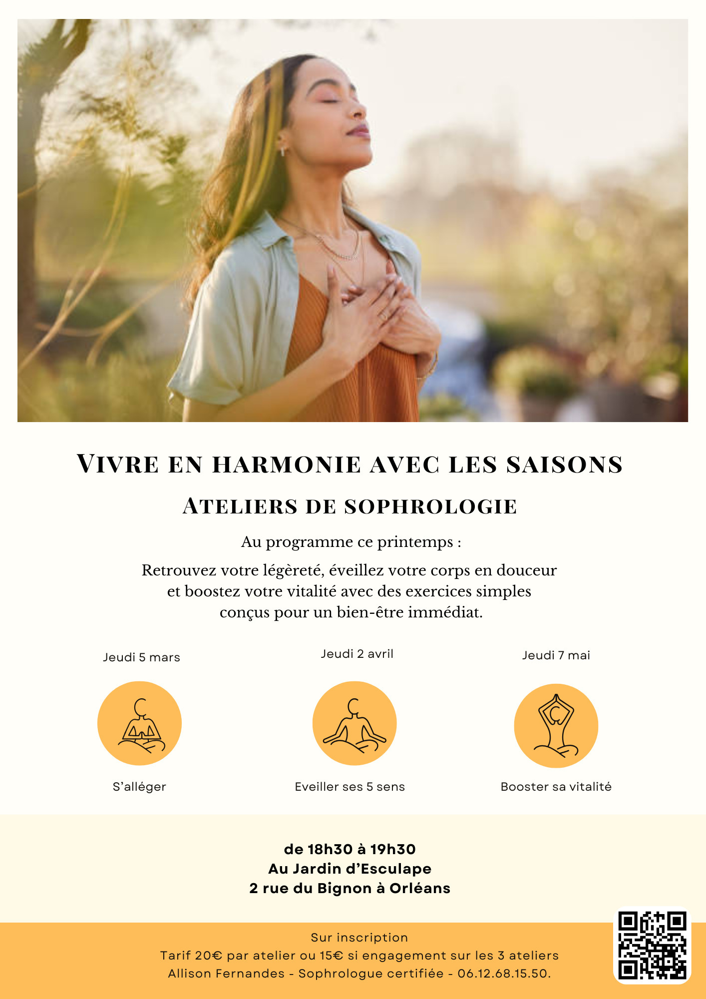Atelier de sophrologie en lien avec les saisons
