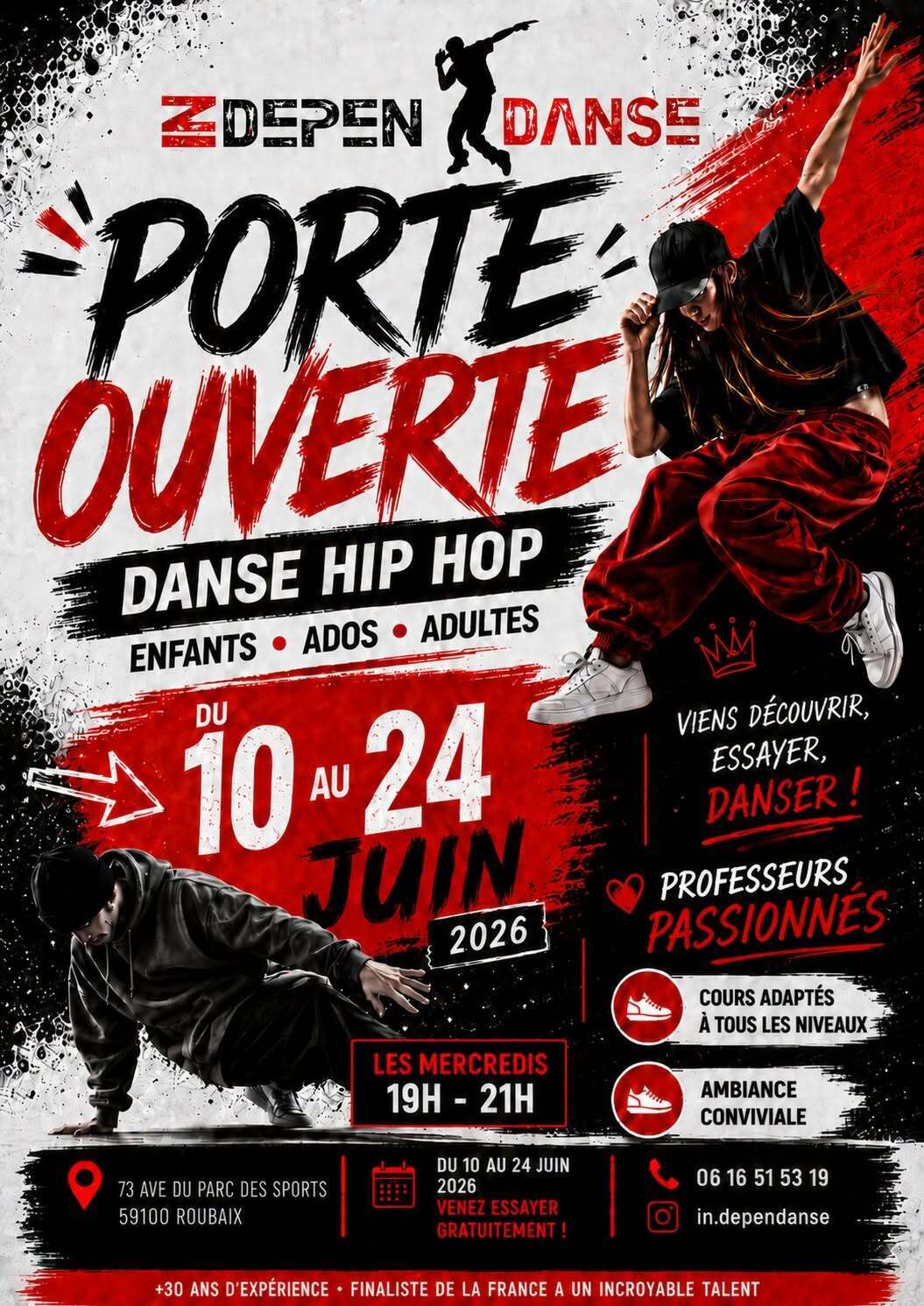 Hip-Hop : testez gratuitement les cours d'Indépen'Danse
