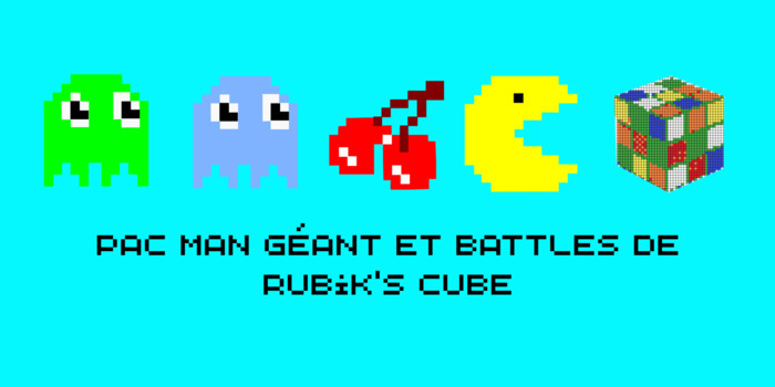 Pacman contre Rubik's cube
