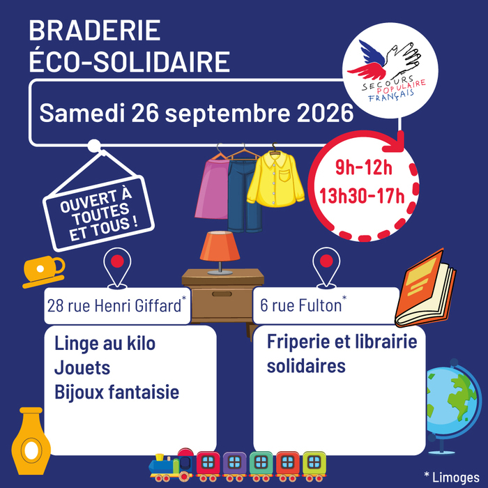 Secours Populaire 87 Dons Braderies