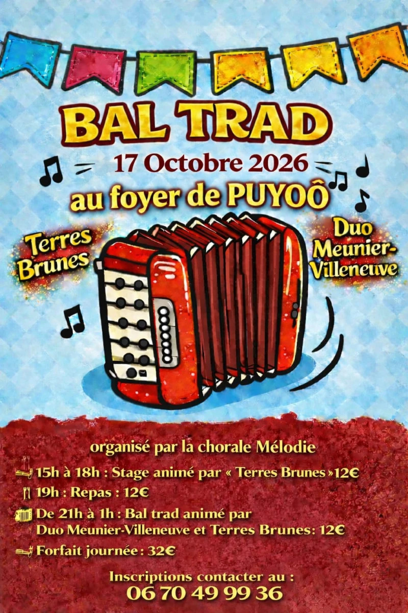 Stage et Bal Trad avec Terres Brunes et Duo Meunier-Villeneuve