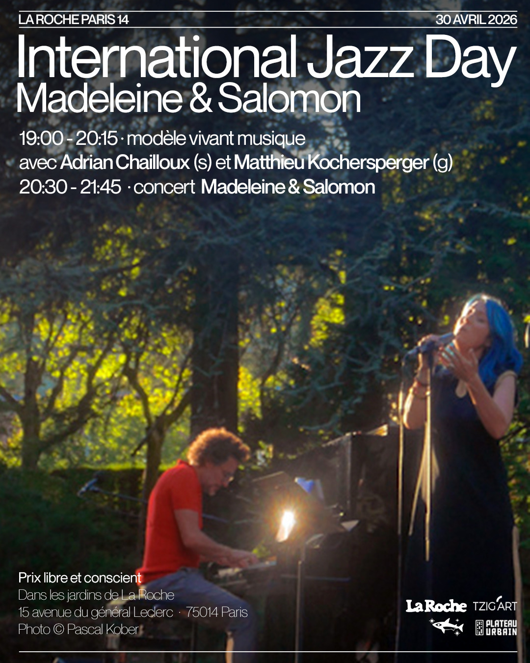 TZIG'ART - Madeleine & Salomon @ International Jazz Day à La Roche