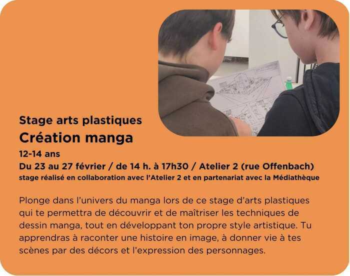 Stage Création mangas avec l'OMJC