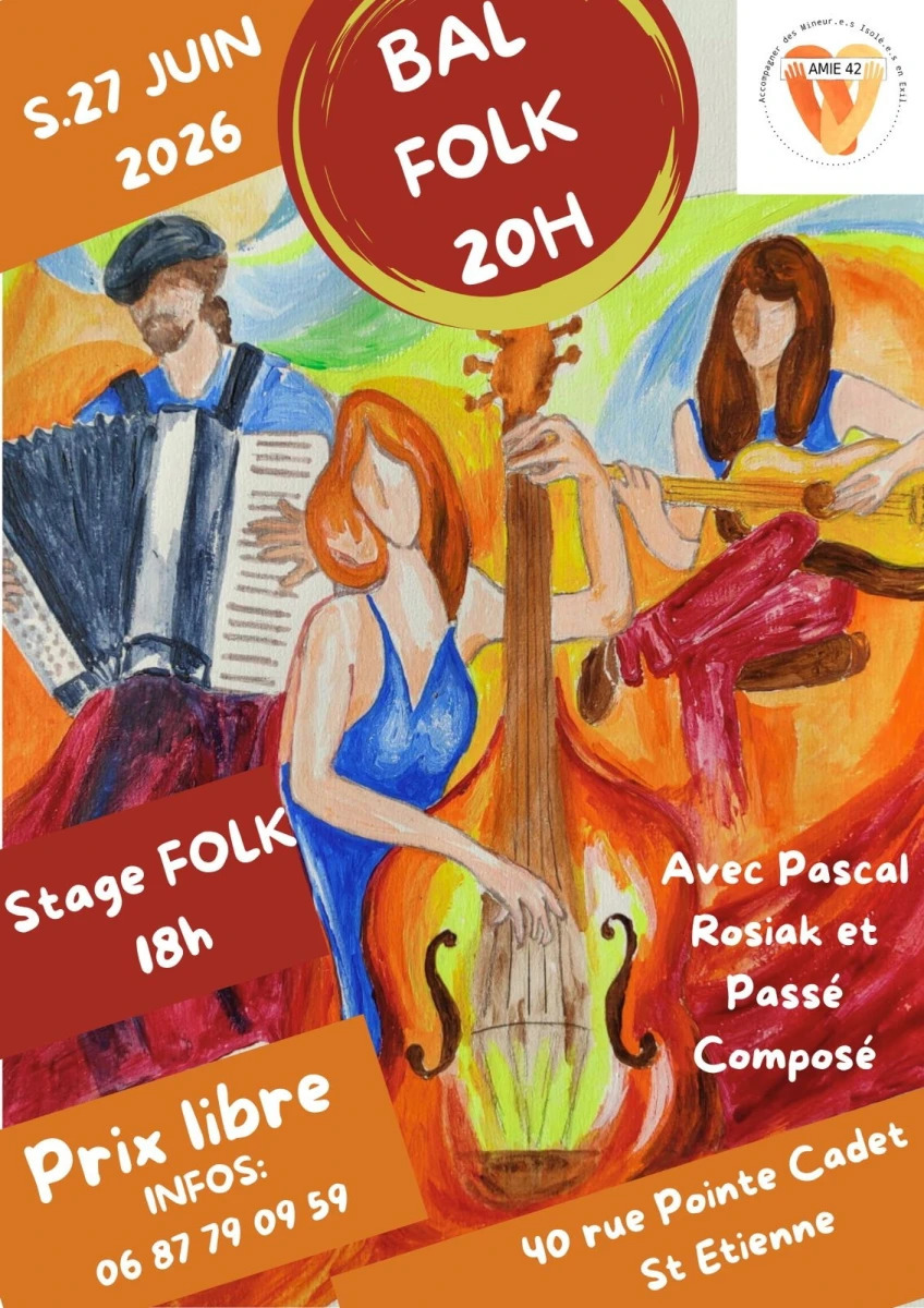 Bal folk au profit D AMIE 42 aide aux mineurs isolés en exil