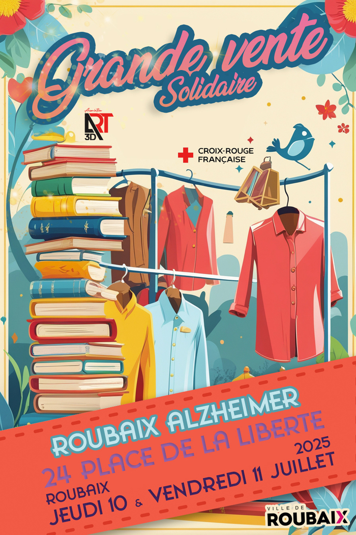 Grande Vente Solidaire au profit de Roubaix Alzheimer