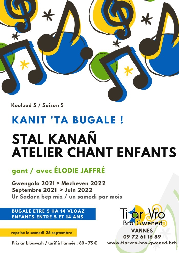 Kanit 'ta bugale ! animé par Elodie Jaffré