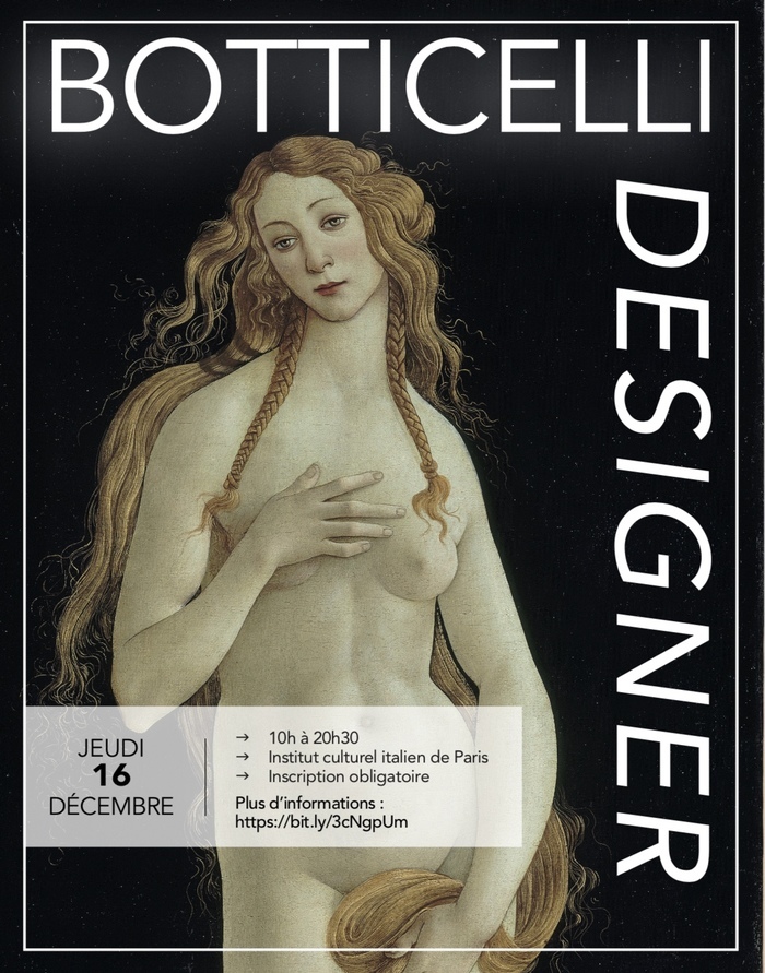 La journée d'études est consacrée à l'atelier de Botticelli, au rôle joué par ses collaborateurs, et aux liens qu'il entretient avec les arts décoratifs.