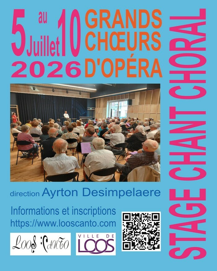Les Grands Choeurs d'Opéra Direction Ayrton Desimpelaere chef d'orchestre principal à SNG Ljubljana Slovénie. Version pour choeur, piano et solistes .