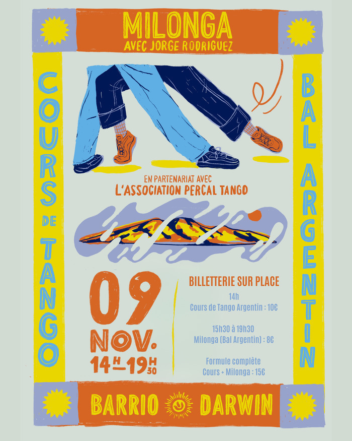 Cours de tango suivi d’une MILONGA (Bal Argentin)