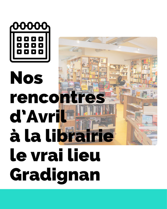 Découvrez tout notre programme d’avril à la librairie !