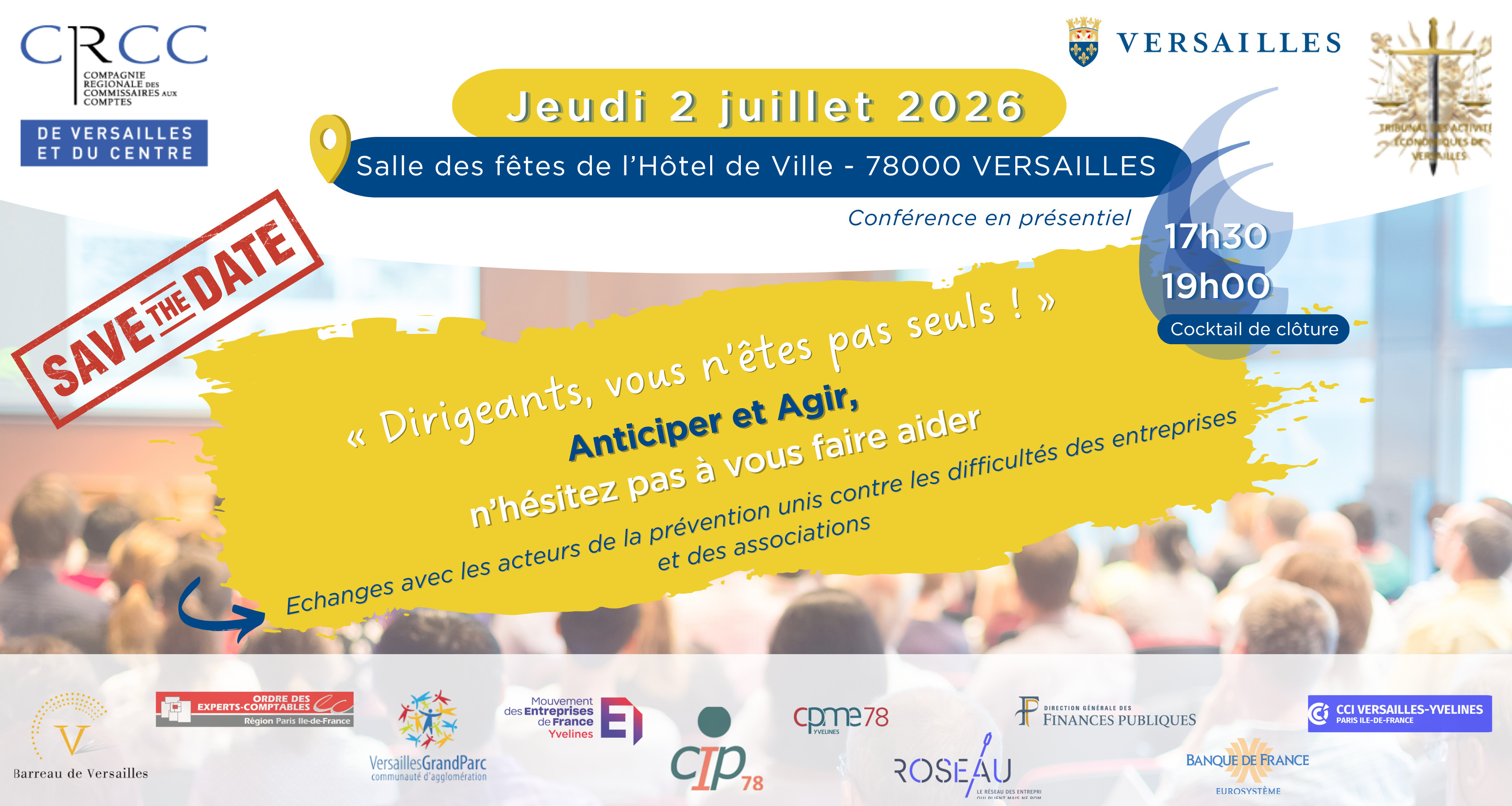 Dirigeants vous n'êtes pas seuls ! conférence prévention.