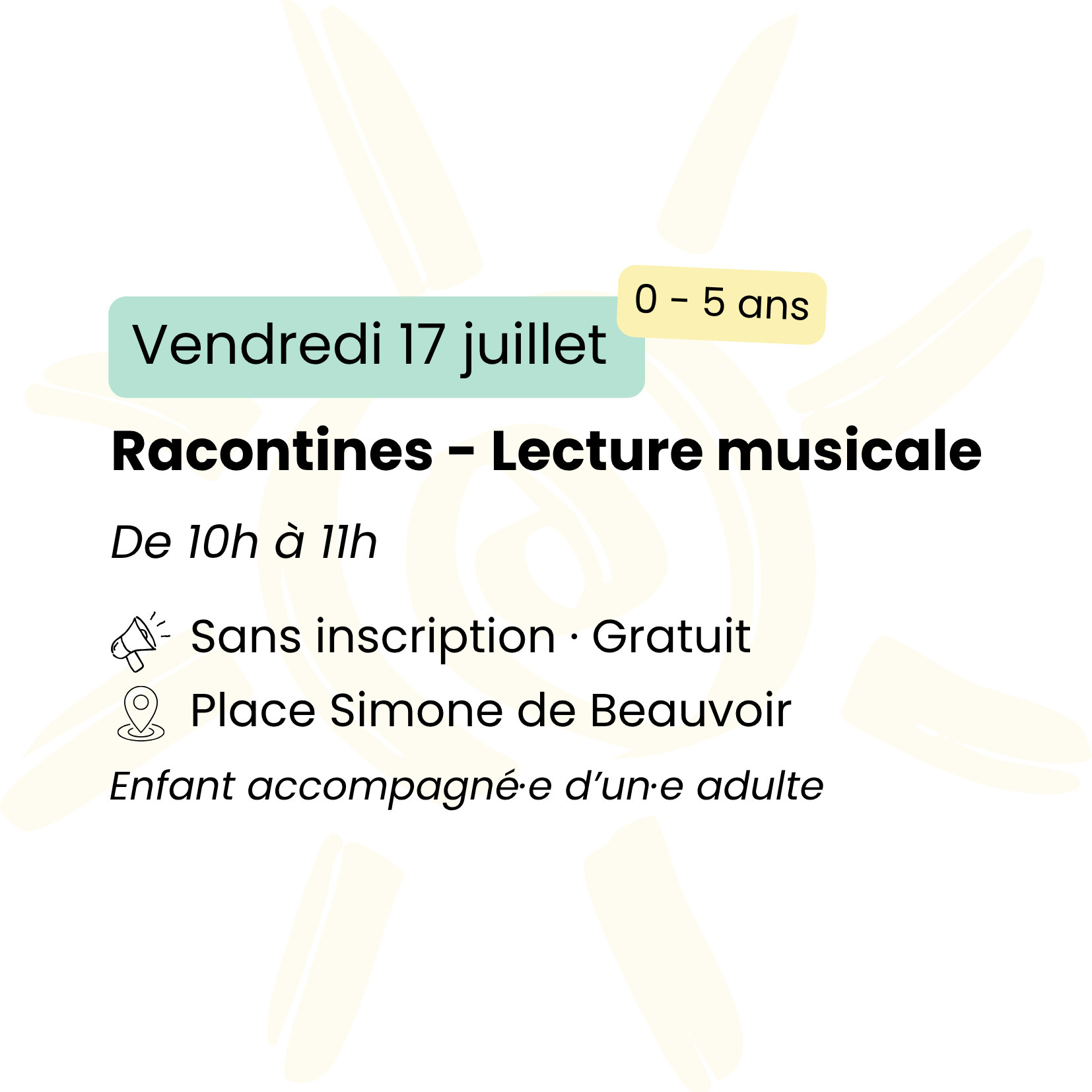 Racontines - Lecture musicale