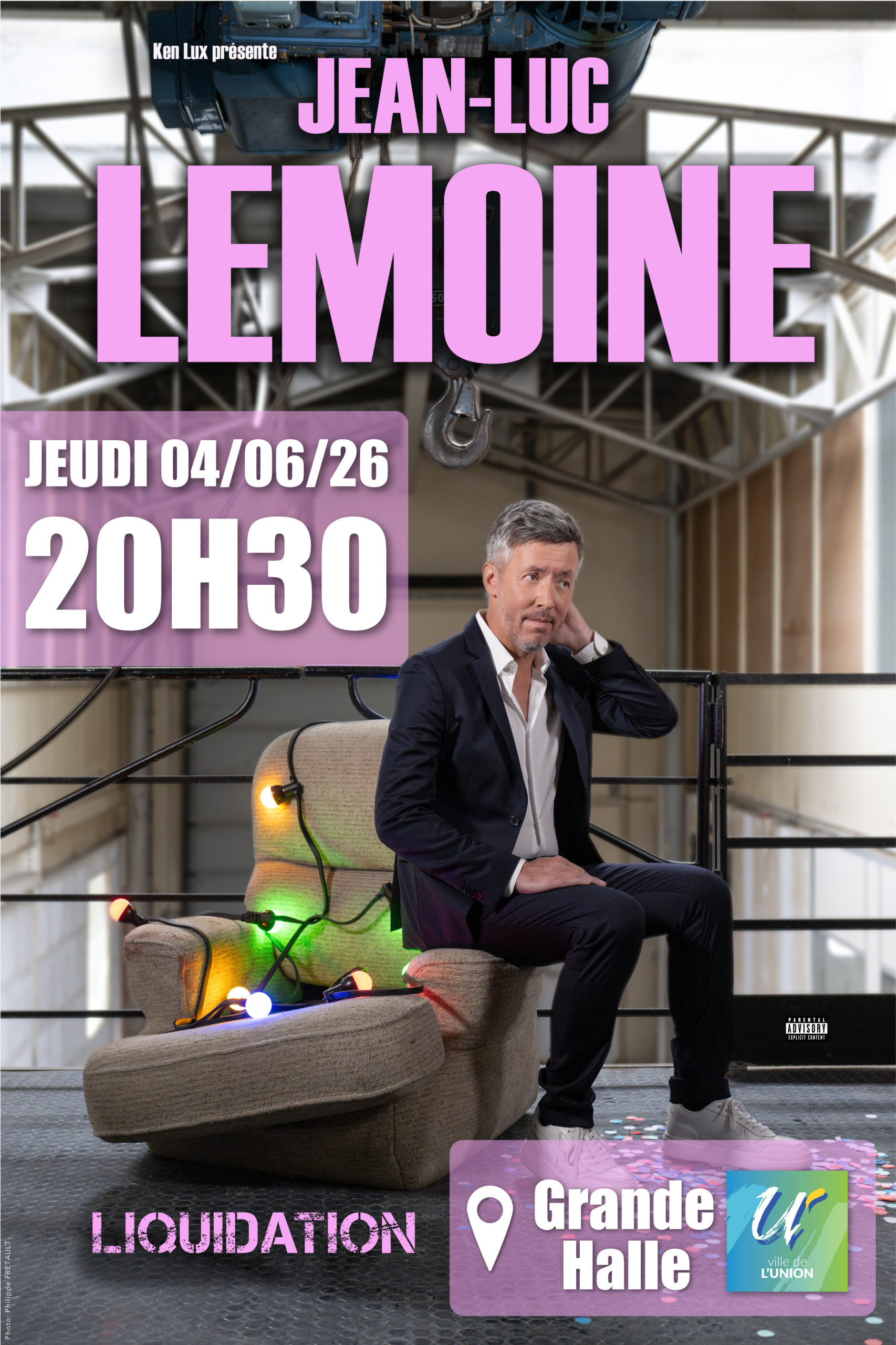 Jean-Luc LEMOINE à la Grande Halle de L’Union - Jeudi 4 juin