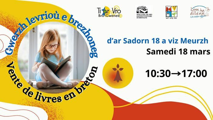 Dans le cadre du mois du breton, le samedi 18 mars se tiendra une vente de livres en langue bretonne au Ti ar Vro à Vannes, pour avoir des lectures pour les mois à venir !