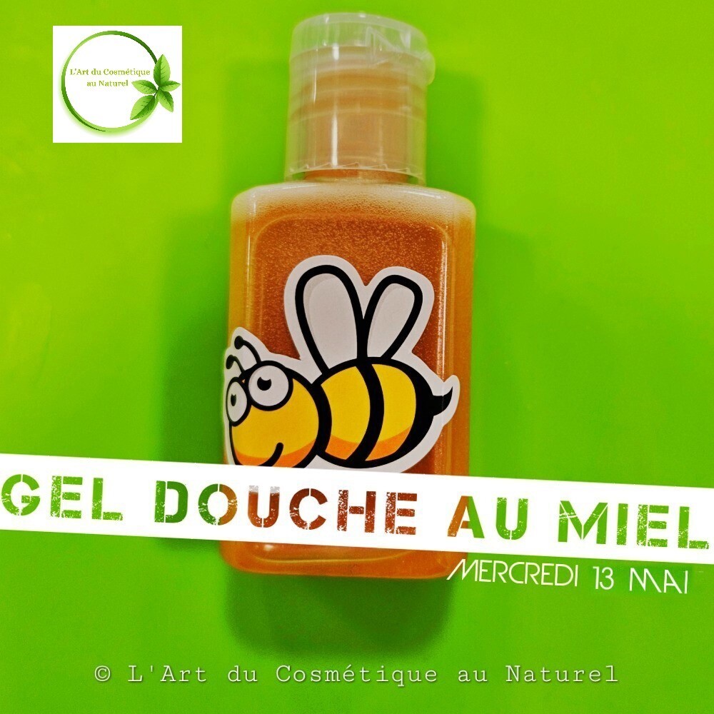 Atelier cosmétique pour enfant: fabrication Gel douche au miel
