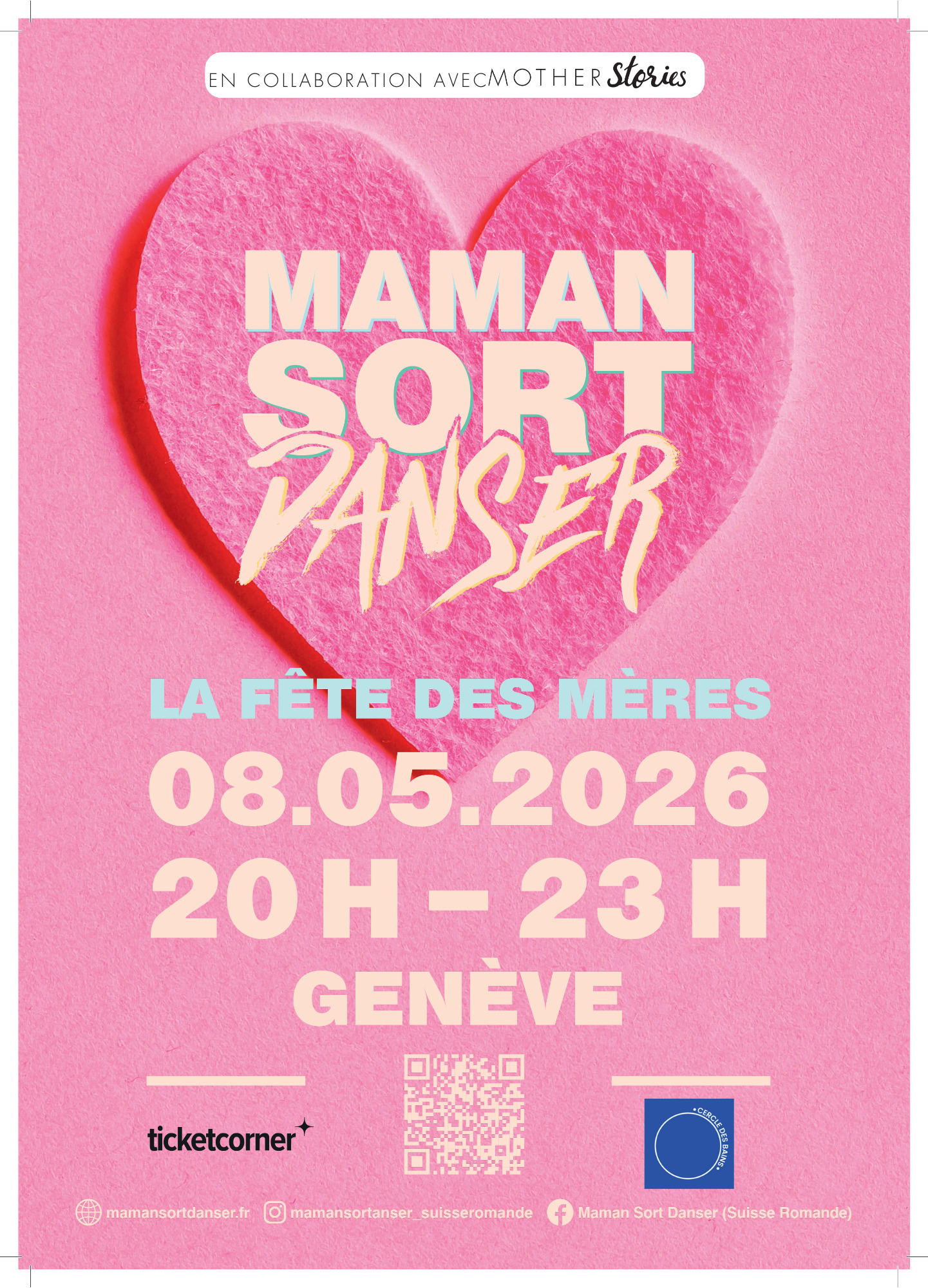 Soirée Officielle de "Maman Sort Danser" clubbing tôt pour les mamans et non-mamans qui veulent venir se déhancher sur des tubes