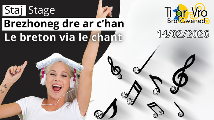 Un stage proposé par Sklaerenn le Galloudec et Lena Kerneur pour apprendre le breton en chantant. Notennet an deiz àr ho teiziataer!