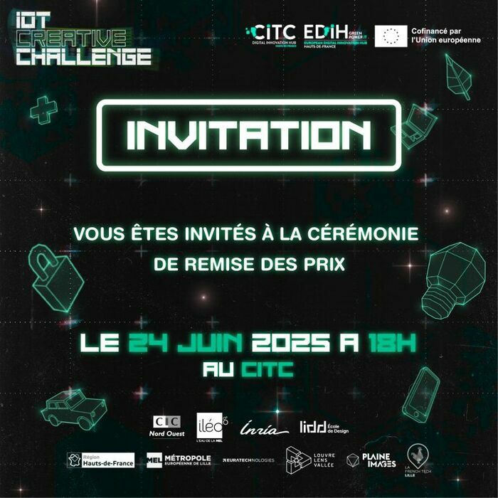 Cérémonie de remise des prix du IoT Creative Challenge 2025 le 24 juin 2025