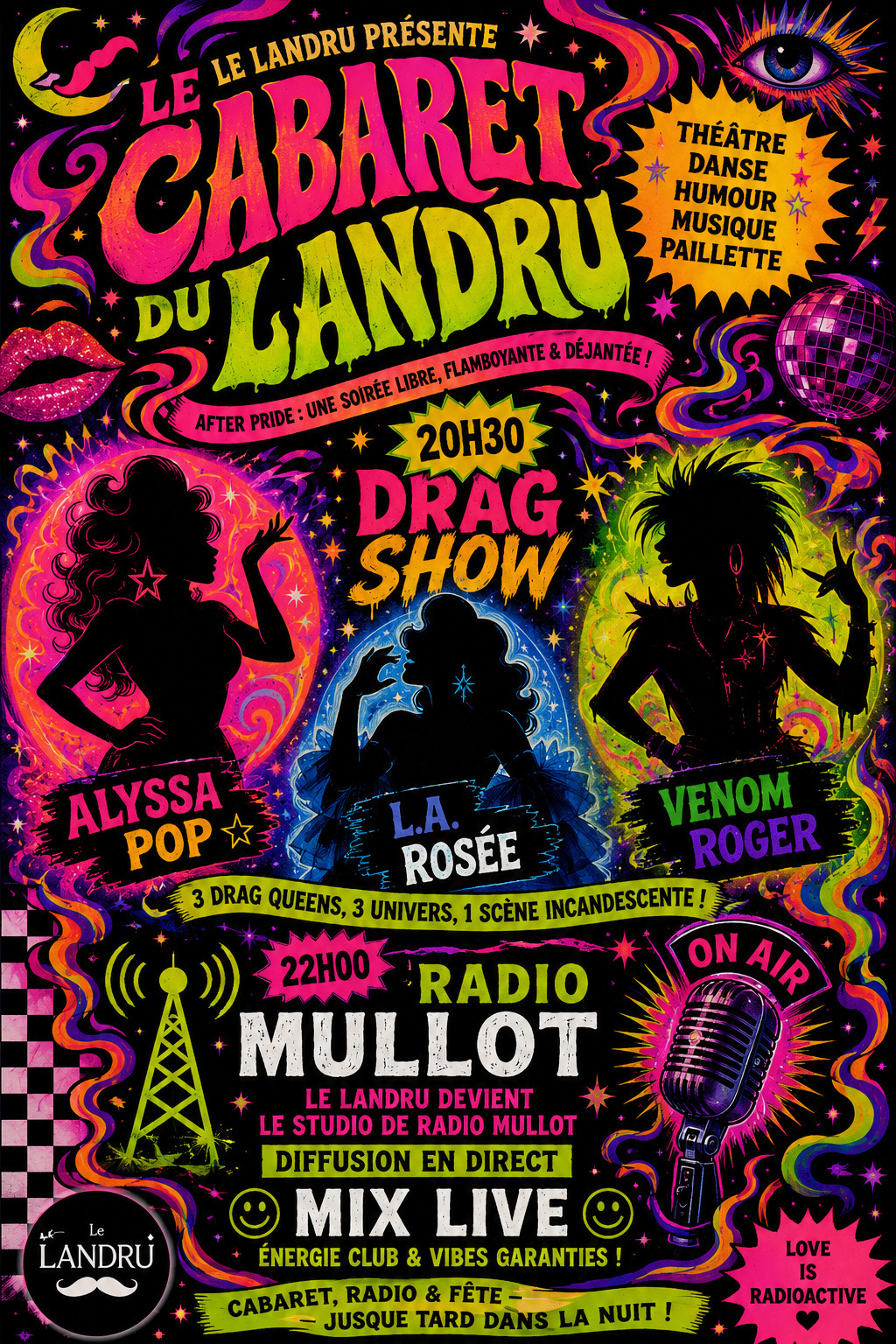 Cabaret du Landru: Alyssa Pop - Venom Roger - L.A. Rosée