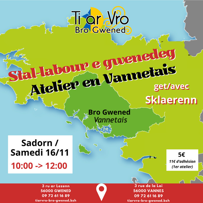 Animé par Sklaerenn Le Galloudec, 1 samedi par mois