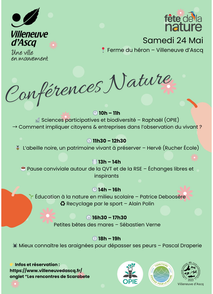 Conférences Nature - Les rencontres de Scarabête