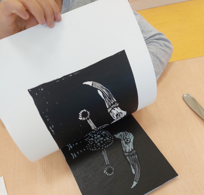 Atelier gravure enfants et adultes