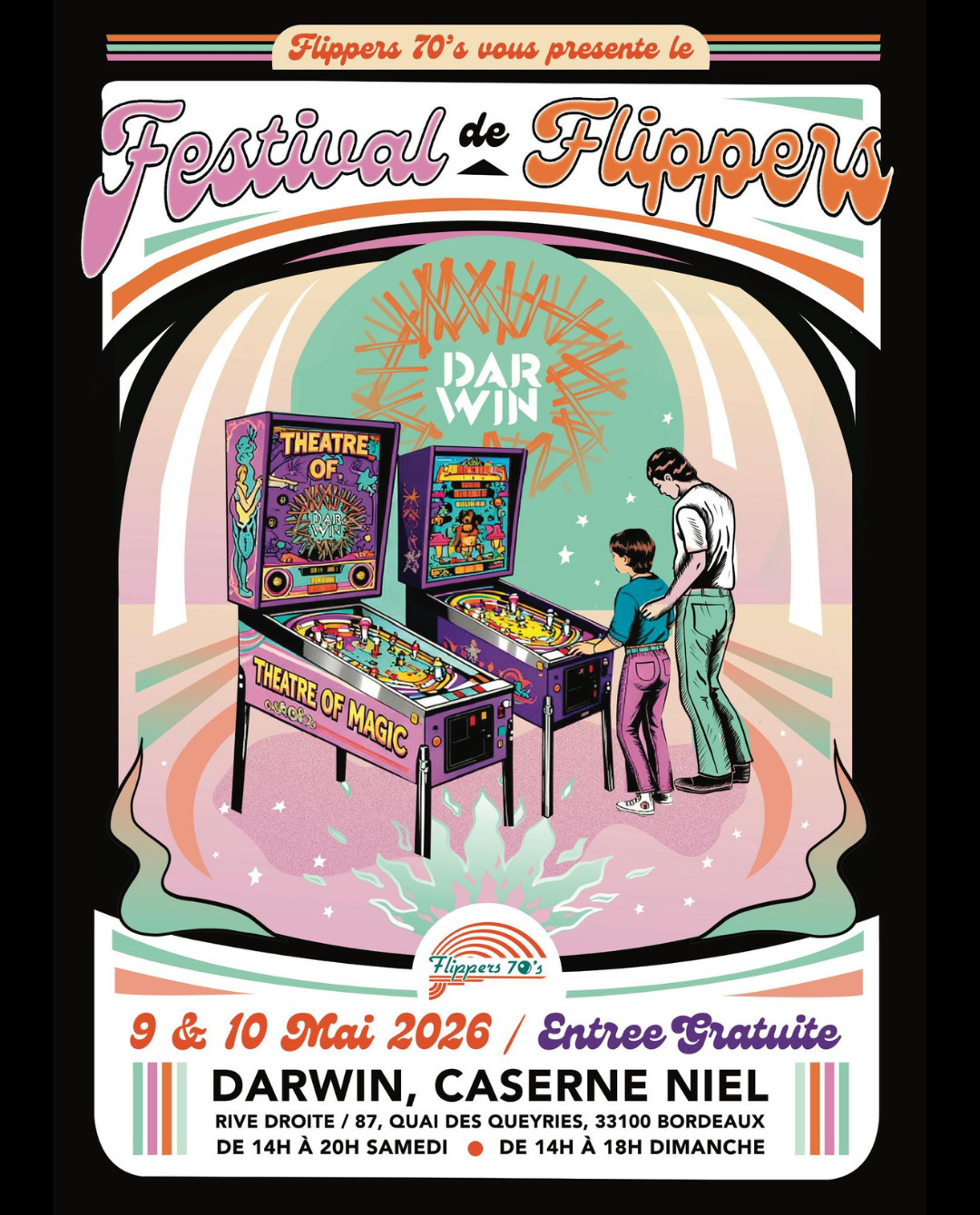 FESTIVAL DE FLIPPERS 70's À DARWIN