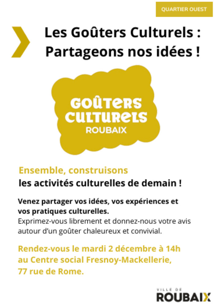 GOUTER CULTUREL OUEST