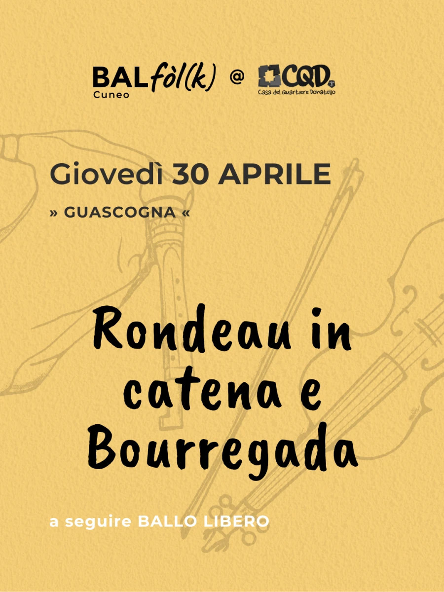 Bal Fòlk Cuneo - Rondeau in catena e Bourregada