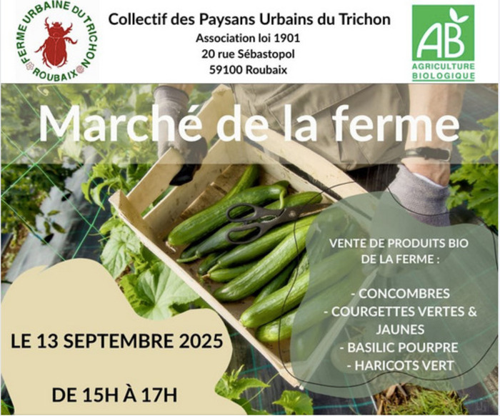 Marché de la ferme Urbaine du Trichon