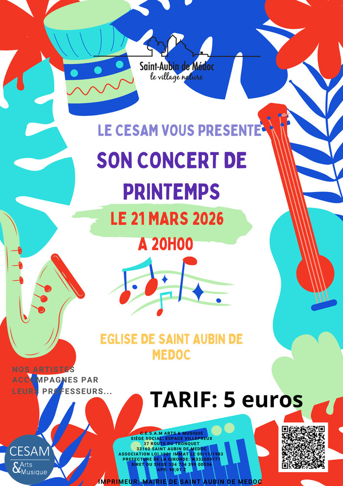 CONCERT DE PRINTEMPS DU CESAM