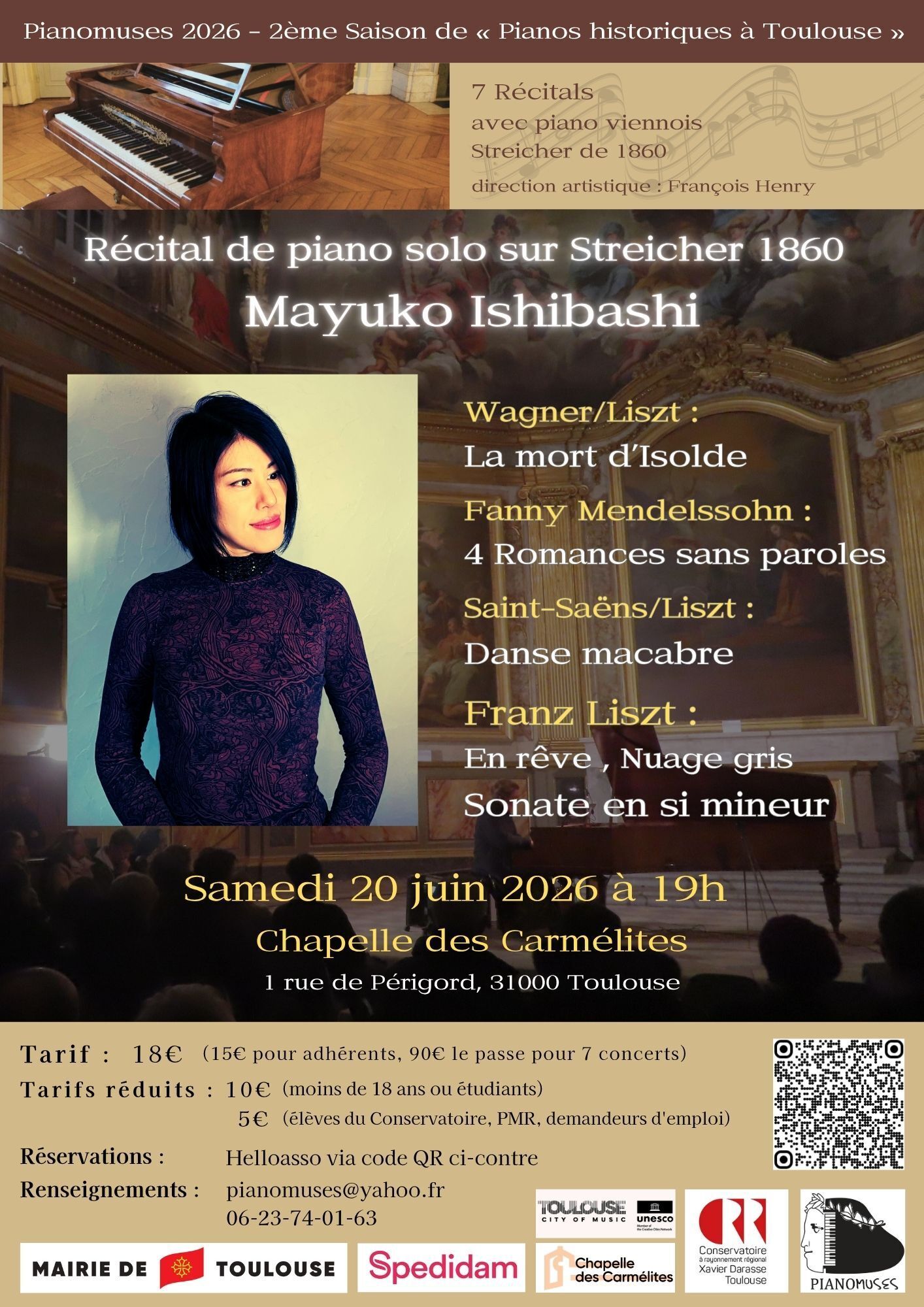 Saison musicale - Récital de piano solo par Mayuko Ishibashi