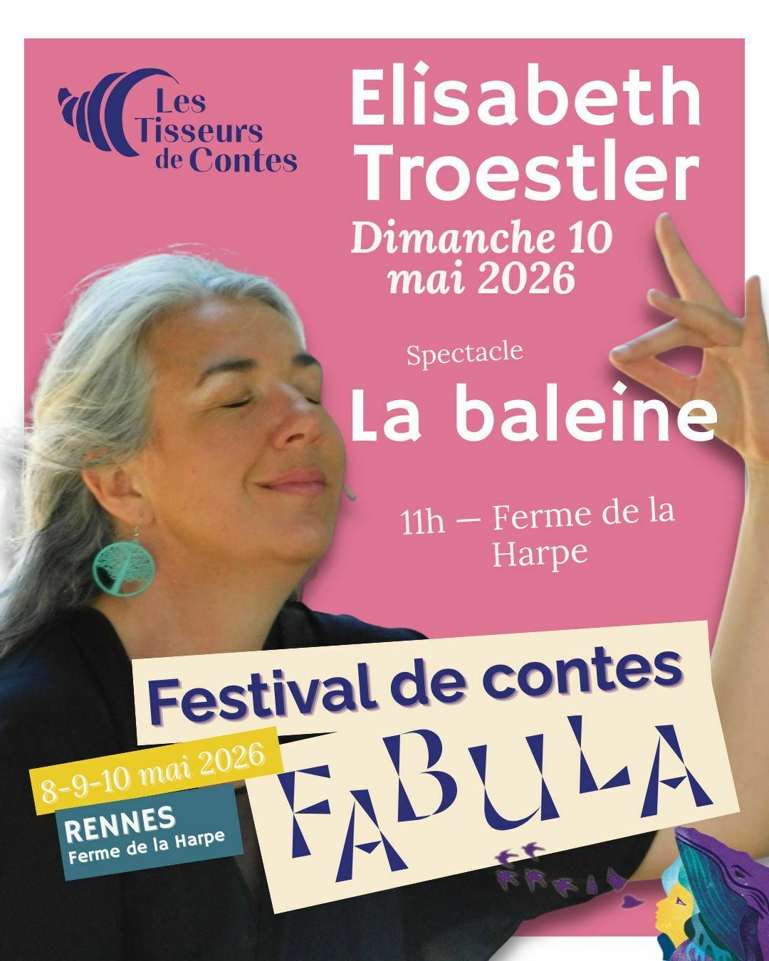 Spectacle enfant "La baleine" (10 mai 2026) – Élisabeth Troestler | Festival Fabula
