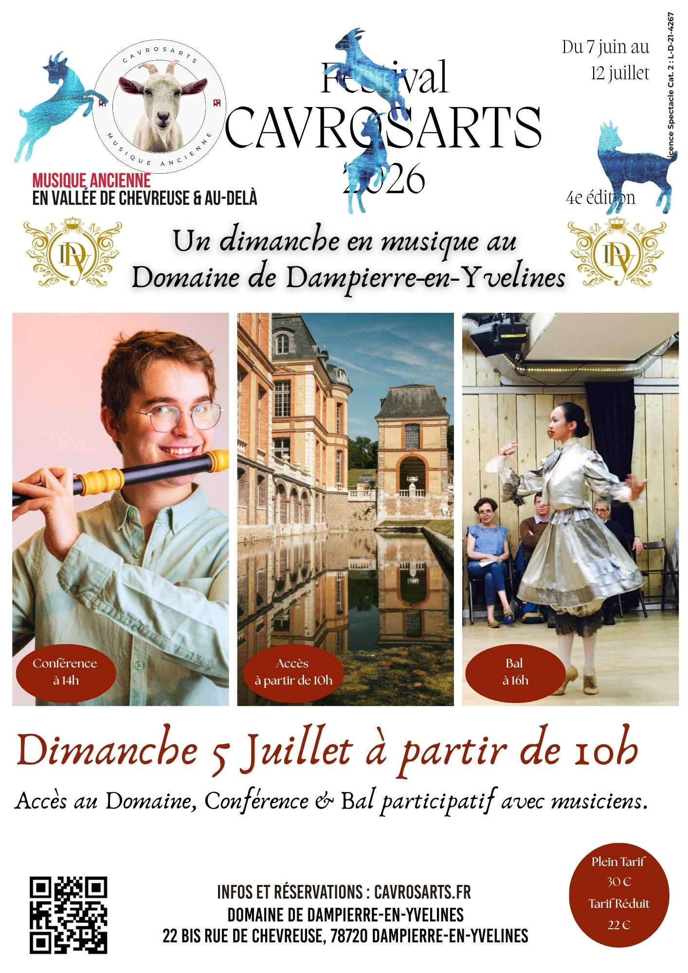 Festival CavrosArts 2026 : conférence, bal avec musiciens, visite des jardins