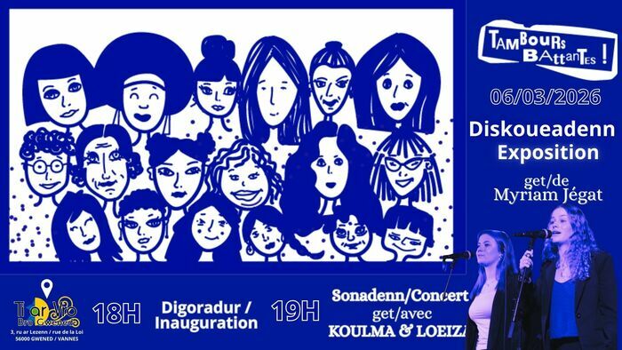 Visite de l'exposition 'Tambours Battantes' + Concert de Koulma et Loeiza