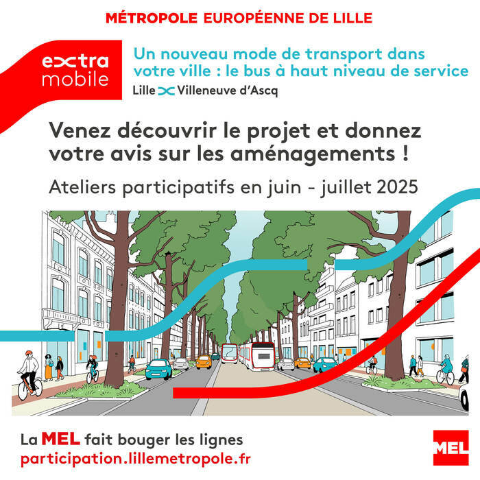 High-level bus workshop in Lille/Villeneuve d'Ascq, sector Lezennes/ Villeneuve d'Ascq